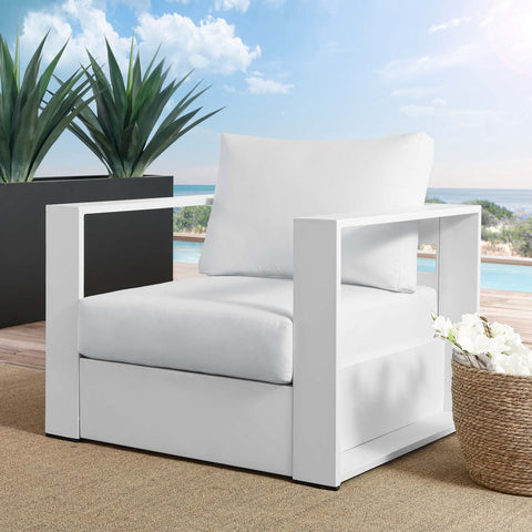 Tahoe Outdoor Patio Powder-Coated Aluminum Armchair Modway Model: eei-5675