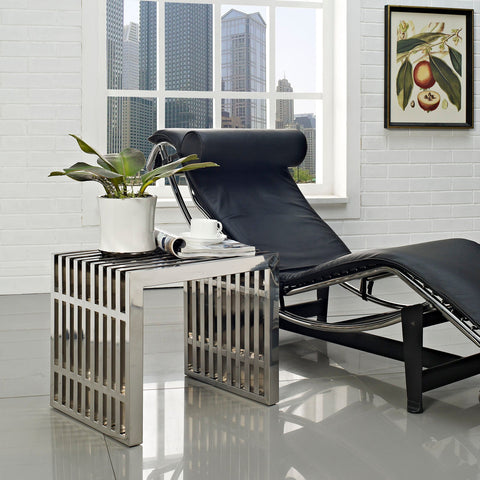 Gridiron Small Stainless Steel Bench Modway Model: eei-569
