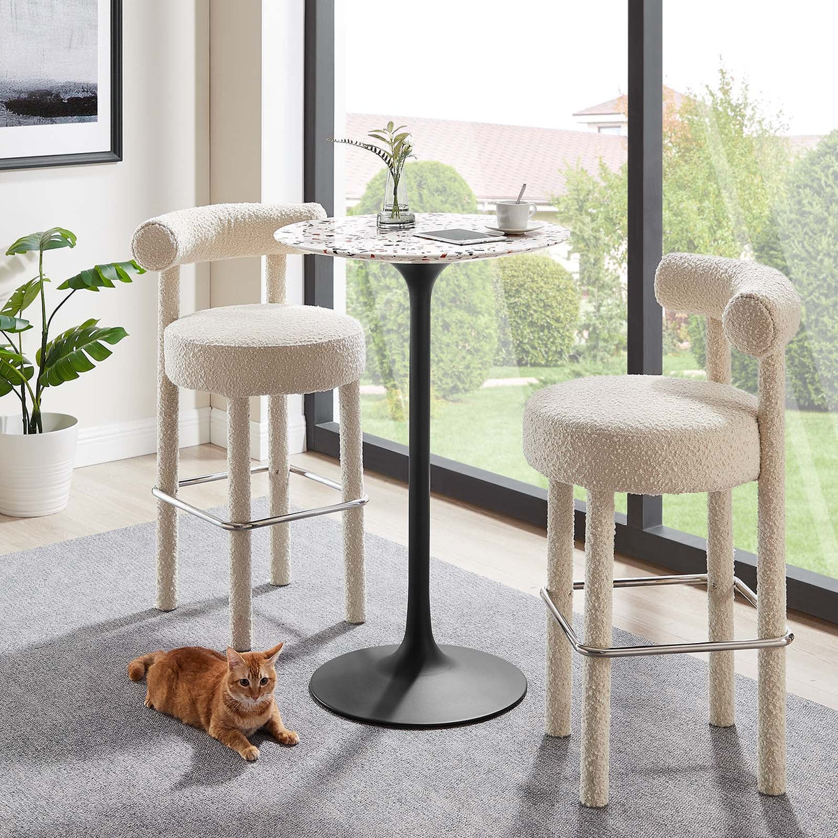 Lippa 28" Round Terrazzo Bar Table Modway Model: eei-5709