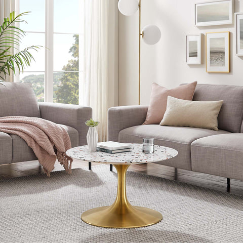 Lippa 28" Round Terrazzo Coffee Table Modway Model: eei-5711
