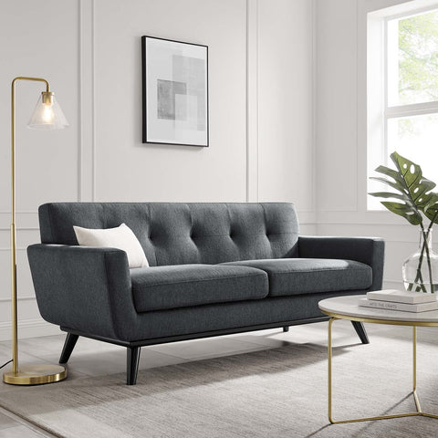 Engage Herringbone Fabric Loveseat Modway Model: eei-5759