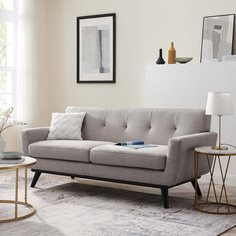 Engage Herringbone Fabric Loveseat Modway Model: eei-5759