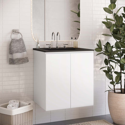 Bryn 24" Wall-Mount Bathroom Vanity Modway Model: eei-5777