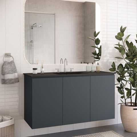 Bryn 48" Wall-Mount Bathroom Vanity Modway Model: eei-5780