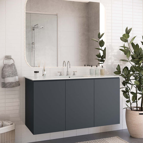 Bryn 48" Wall-Mount Bathroom Vanity Modway Model: eei-5780