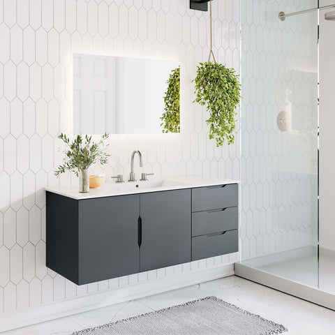 Vitality 48" Single Sink Bathroom Vanity Modway Model: eei-5784