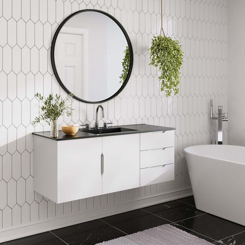 Vitality 48" Single Sink Bathroom Vanity Modway Model: eei-5784