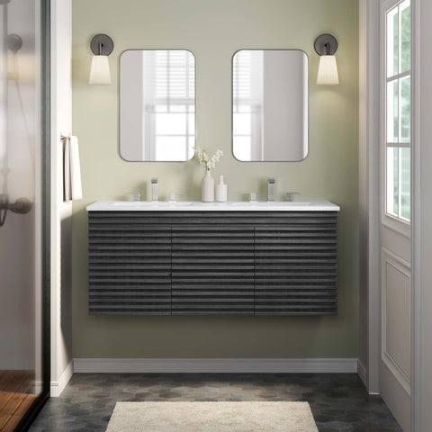 Render 48" Wall-Mount Bathroom Vanity Modway Model: eei-5802
