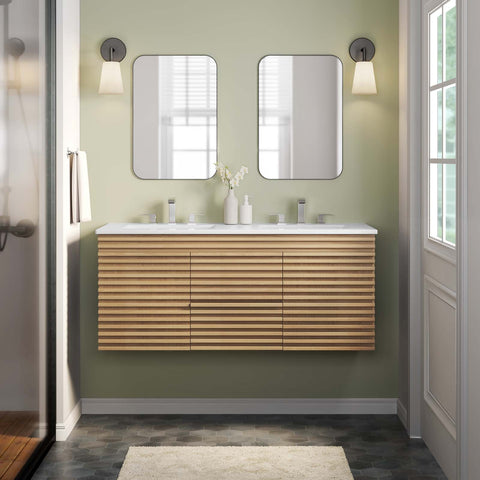 Render 48" Wall-Mount Bathroom Vanity Modway Model: eei-5802