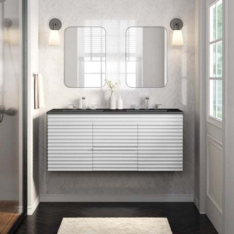 Render 48" Wall-Mount Bathroom Vanity Modway Model: eei-5802