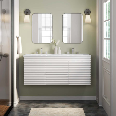 Render 48" Wall-Mount Bathroom Vanity Modway Model: eei-5802
