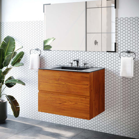 Scenic 30" Wall-Mount Bathroom Vanity Modway Model: eei-5812