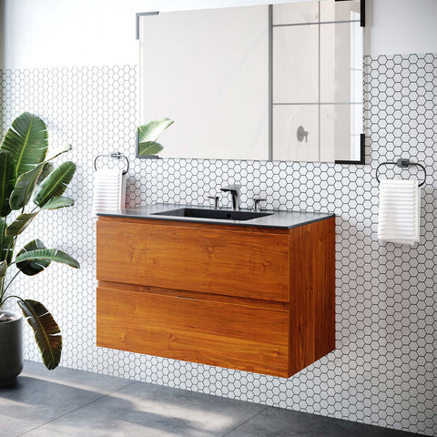 Scenic 36" Wall-Mount Bathroom Vanity Modway Model: eei-5813