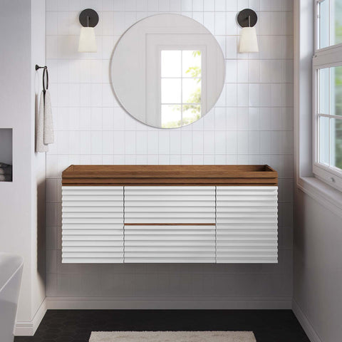 Render 48" Single Sink Compatible (Not Included) Bathroom Vanity Cabinet Modway Model: eei-5866