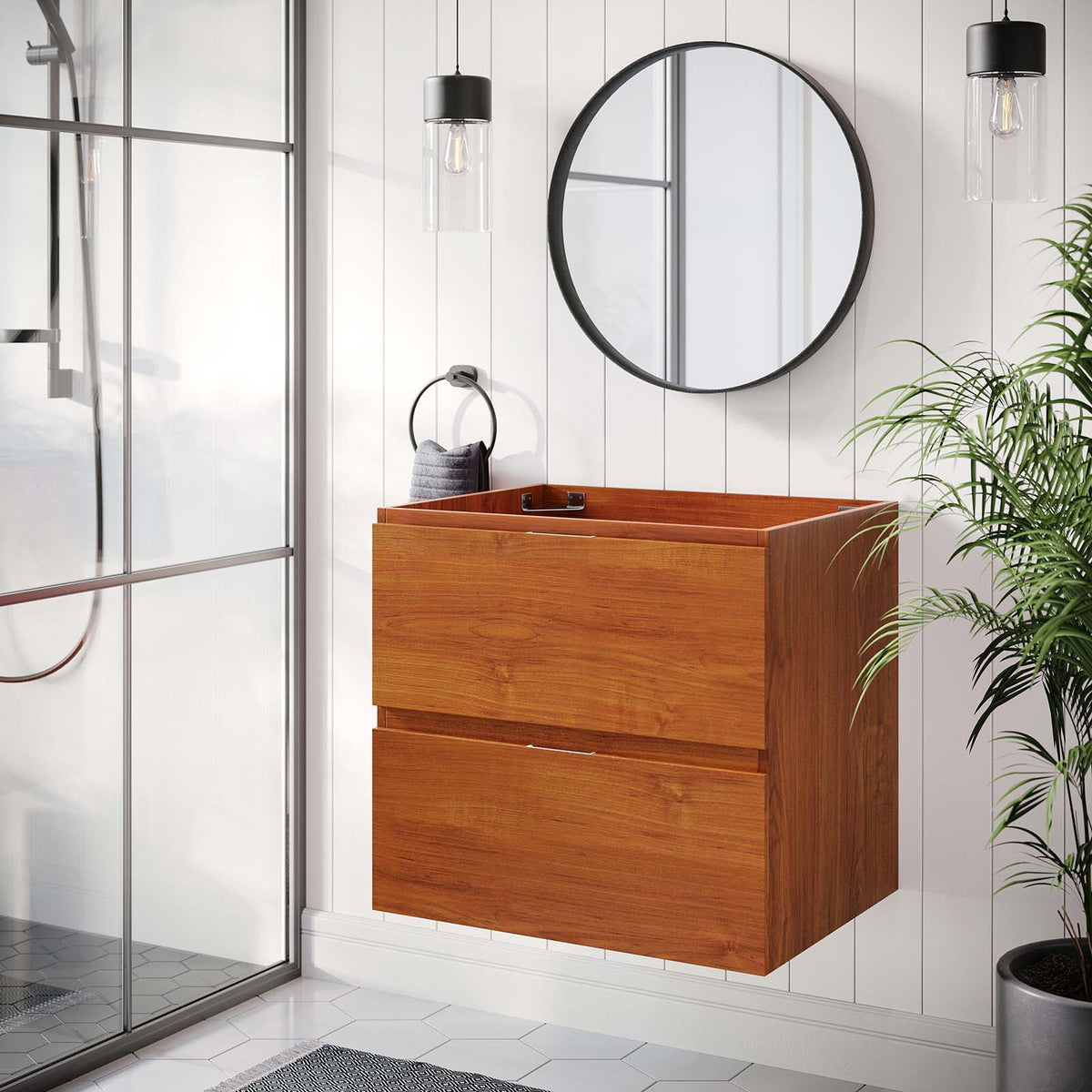 Scenic 24" Wall-Mount Bathroom Vanity Cabinet (Sink Basin Not Included) Modway Model: eei-5879