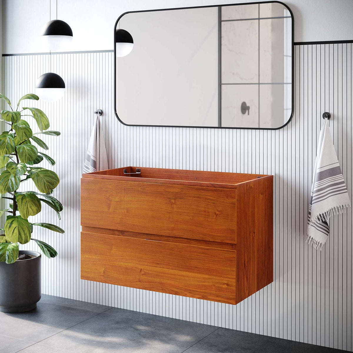 Scenic 36" Wall-Mount Bathroom Vanity Cabinet (Sink Basin Not Included) Modway Model: eei-5881