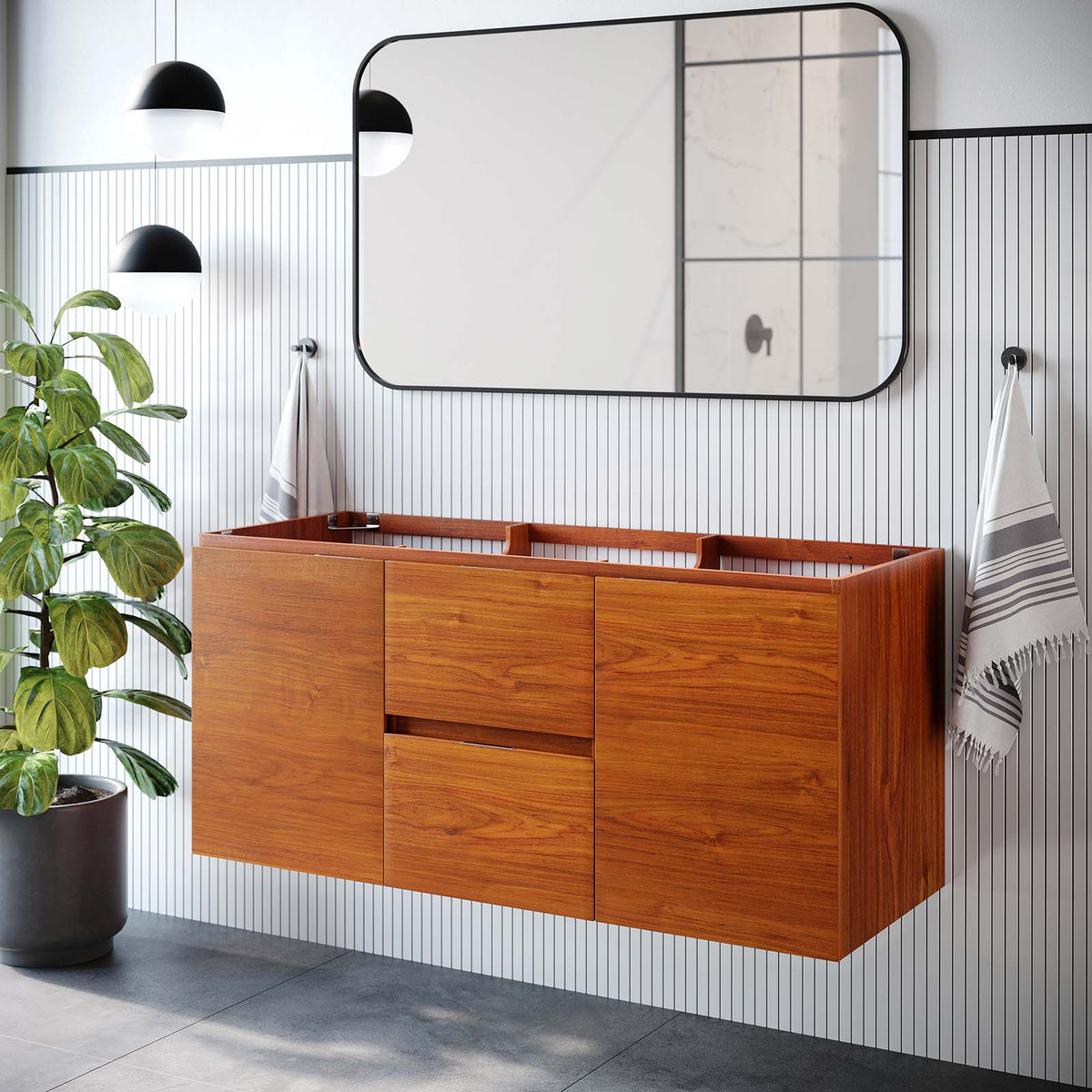 Scenic 48" Single Sink Compatible (Not Included) Bathroom Vanity Cabinet Modway Model: eei-5882