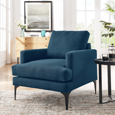 Evermore Upholstered Fabric Armchair Modway Model: eei-6003