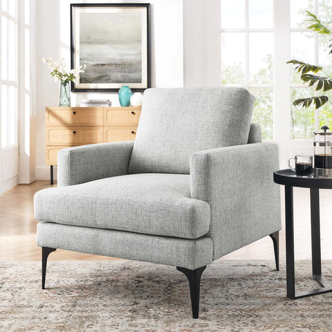 Evermore Upholstered Fabric Armchair Modway Model: eei-6003