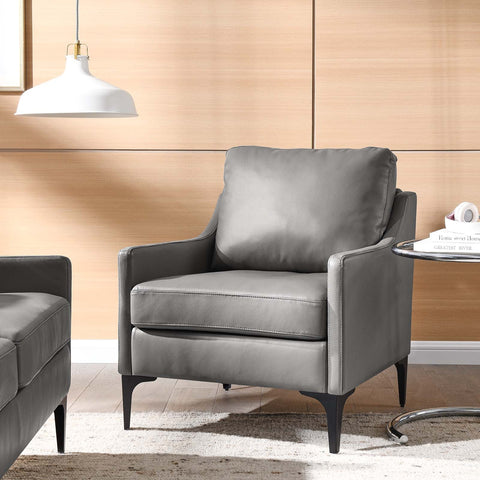 Corland Leather Armchair Modway Model: eei-6022