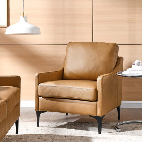 Corland Leather Armchair Modway Model: eei-6022