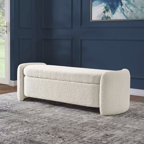 Nebula Boucle Upholstered Bench Modway Model: eei-6056