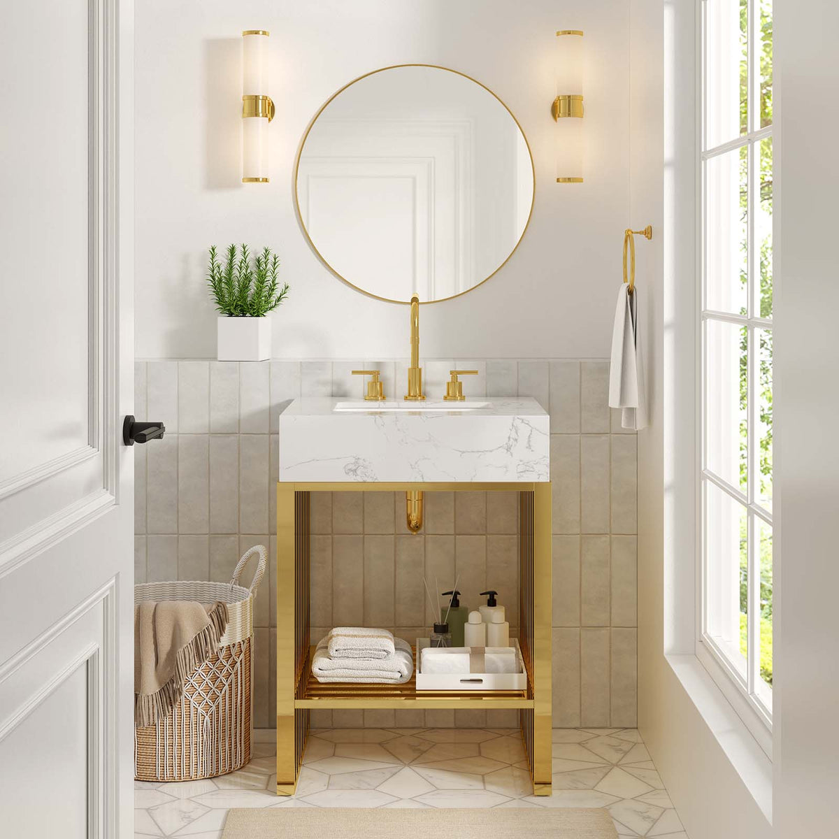 Gridiron 24" Bathroom Vanity Modway Model: eei-6103