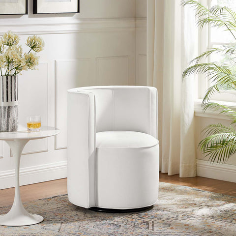 Della Performance Velvet Fabric Swivel Chair Modway Model: eei-6222