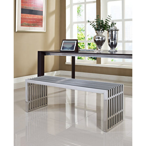 Gridiron Medium Stainless Steel Bench Modway Model: eei-625