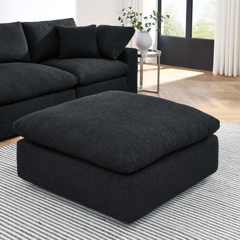 Commix Down Filled Overstuffed Boucle Fabric Ottoman Modway Model: eei-6258