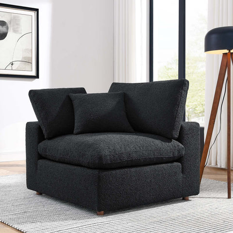 Commix Down Filled Overstuffed Boucle Fabric Corner Chair Modway Model: eei-6259
