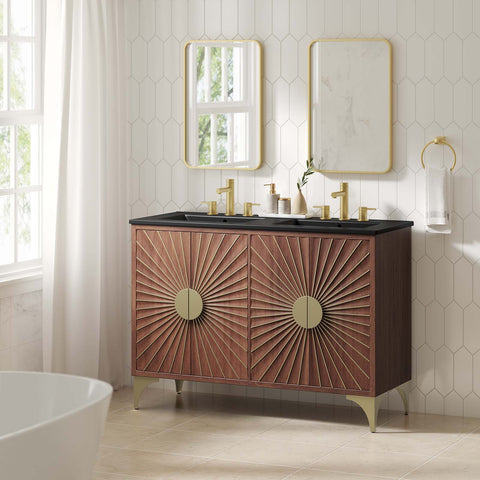 Daylight 48" Double Sink Bathroom Vanity Modway Model: eei-6308