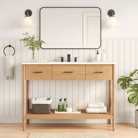 Zaire 48” Single Sink Compatible Bathroom Vanity Cabinet (Sink Basin Not Included) Modway Model: eei-6355