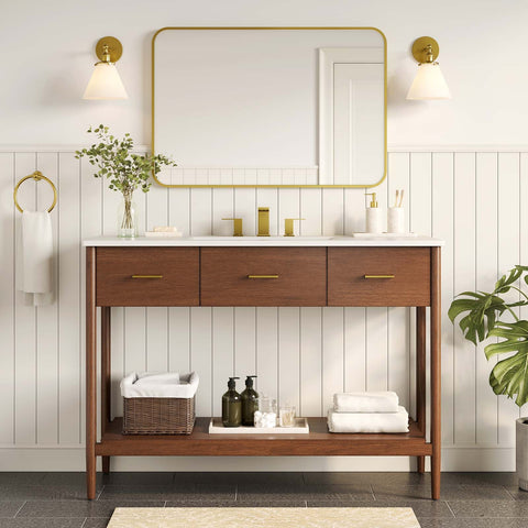Zaire 48” Single Sink Compatible Bathroom Vanity Cabinet (Sink Basin Not Included) Modway Model: eei-6355