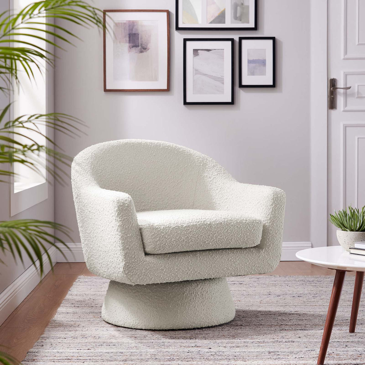 Astral Boucle Fabric Swivel Chair Modway Model: eei-6359