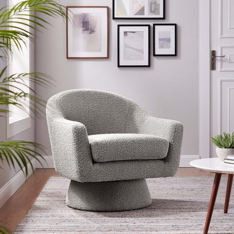 Astral Boucle Fabric Swivel Chair Modway Model: eei-6359