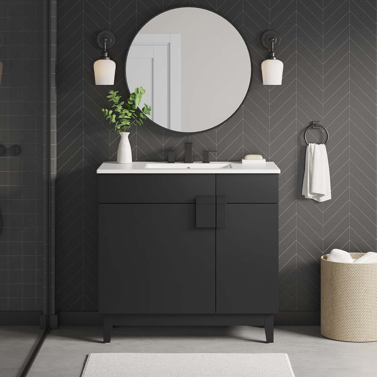 Miles 36” Bathroom Vanity Cabinet (Sink Basin Not Included) Modway Model: eei-6400