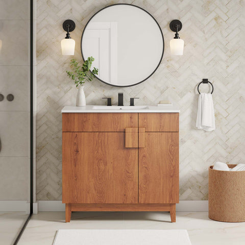 Miles 36” Bathroom Vanity Cabinet (Sink Basin Not Included) Modway Model: eei-6400