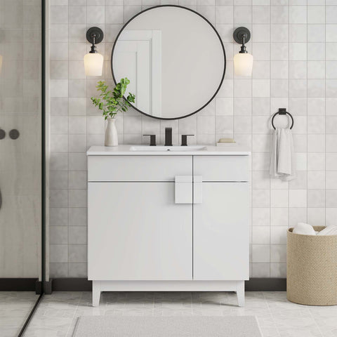 Miles 36” Bathroom Vanity Cabinet (Sink Basin Not Included) Modway Model: eei-6400