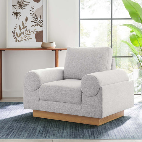 Oasis Upholstered Fabric Armchair Modway Model: eei-6402