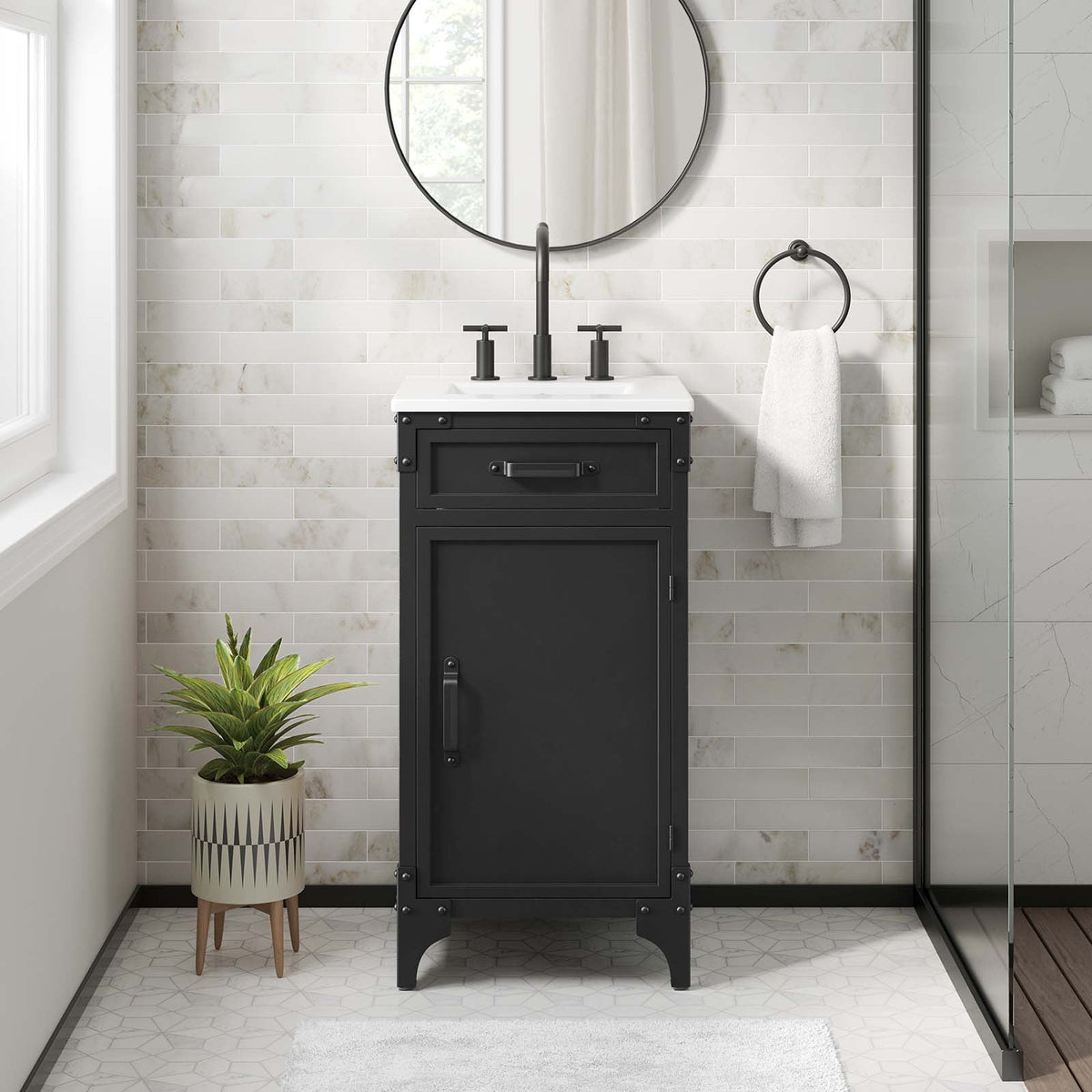 Steamforge 18" Bathroom Vanity Modway Model: eei-6411