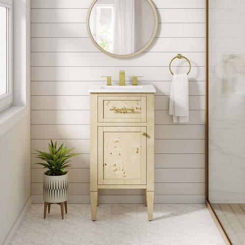 Elysian 18" Wood Bathroom Vanity Modway Model: eei-6435