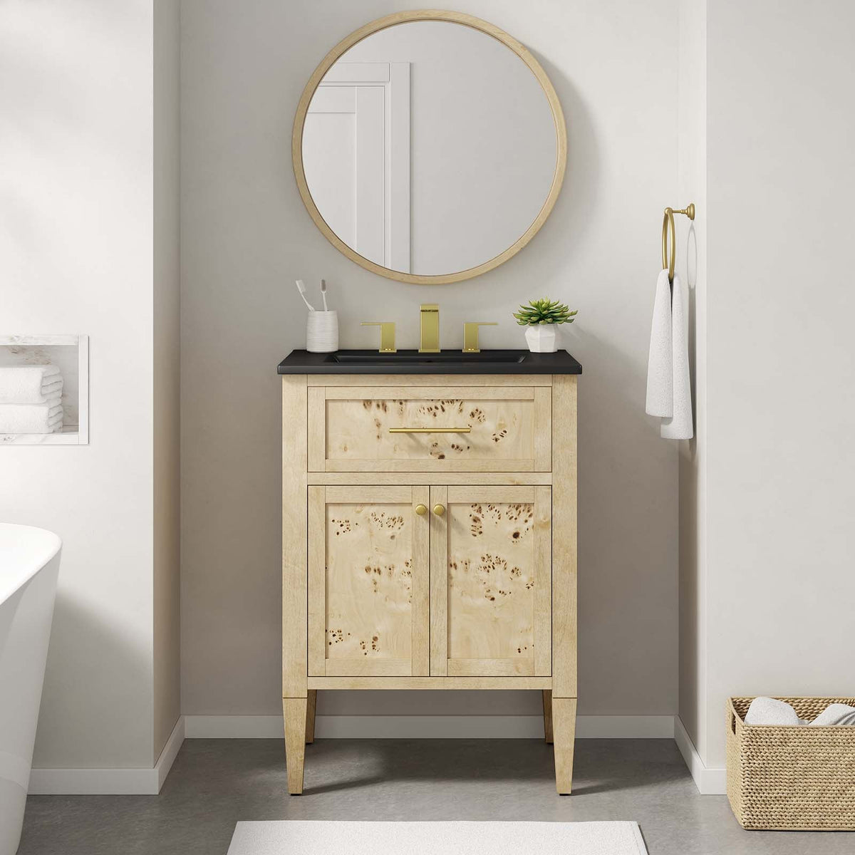 Elysian 24" Wood Bathroom Vanity Modway Model: eei-6441