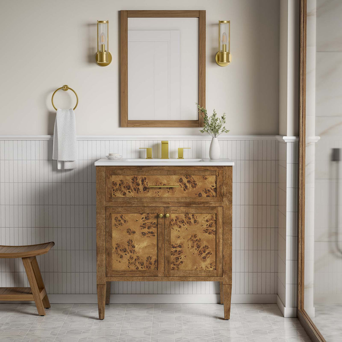Elysian 30" Wood Bathroom Vanity Modway Model: eei-6444