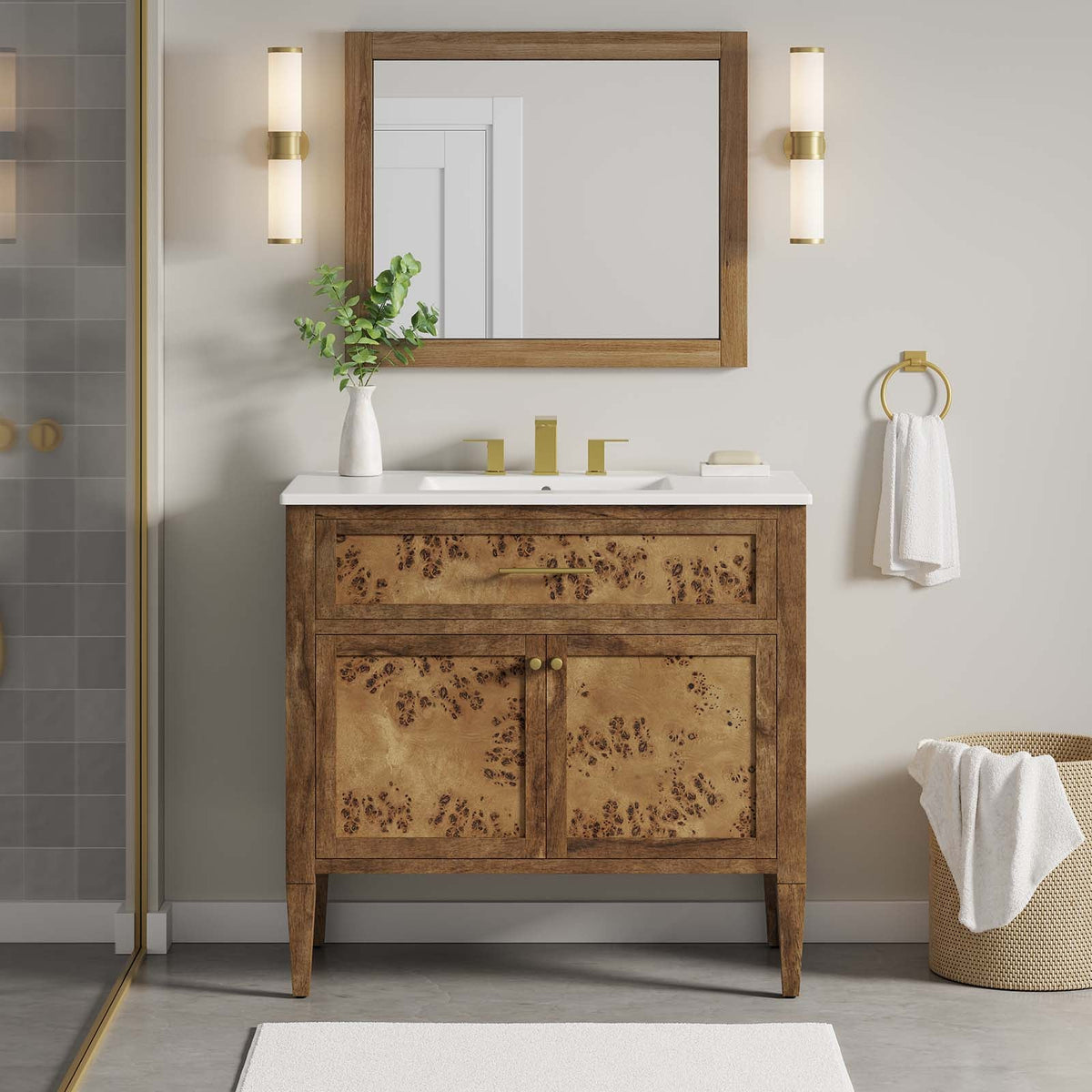 Elysian 36" Wood Bathroom Vanity Modway Model: eei-6448