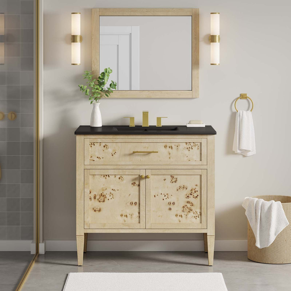 Elysian 36" Wood Bathroom Vanity Modway Model: eei-6449
