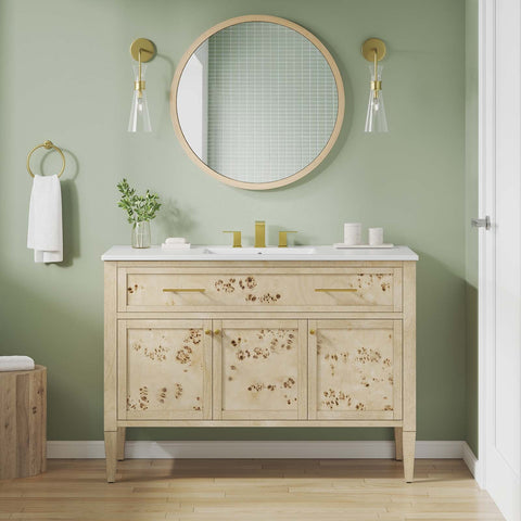 Elysian 48" Wood Single Sink Bathroom Vanity Modway Model: eei-6451