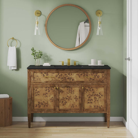 Elysian 48" Wood Single Sink Bathroom Vanity Modway Model: eei-6453