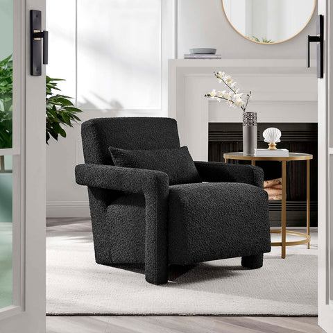 Mirage Boucle Upholstered Armchair Modway Model: eei-6475