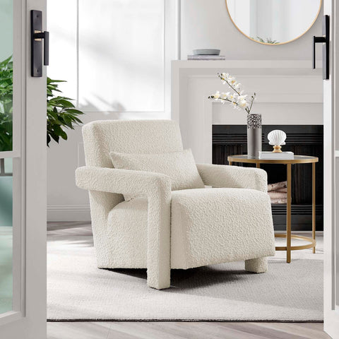 Mirage Boucle Upholstered Armchair Modway Model: eei-6475